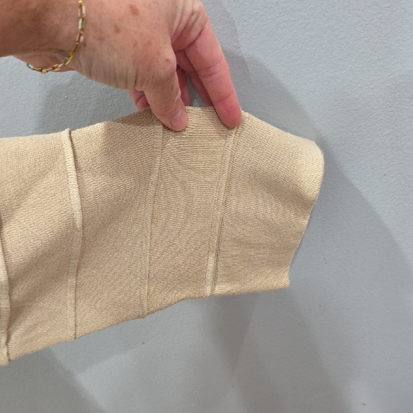 Investments Cream Cowl Neck Sweater with Relaxed Fit - Picture 2 of 3